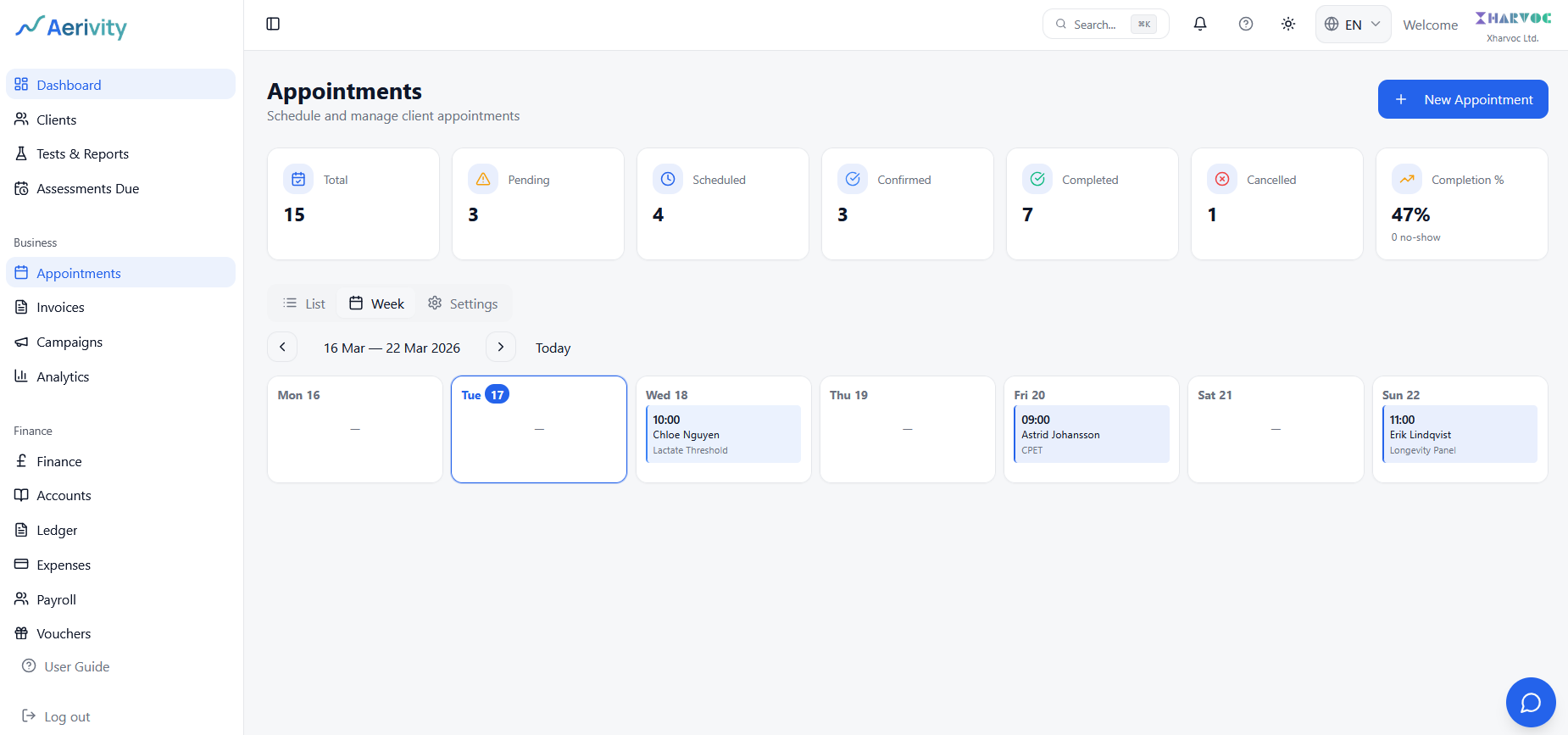 Appointments & Booking